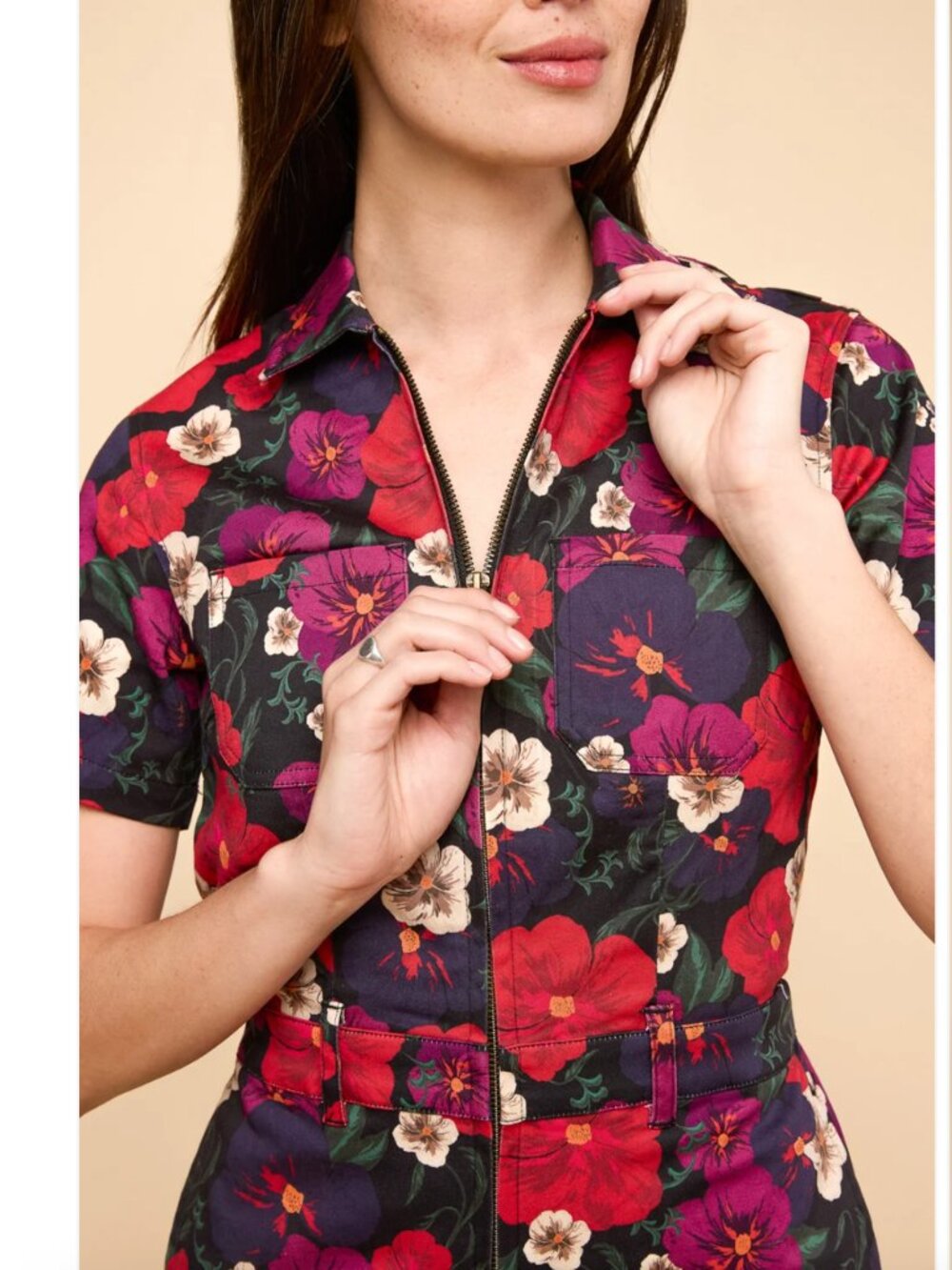 Mixed by Nasrin Quincy Jumpsuit in Pansy - Picture 5 of 6